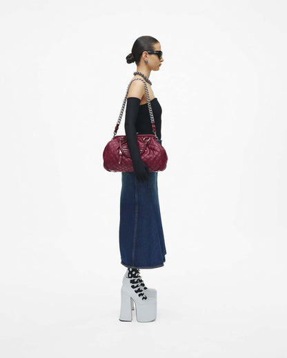 Marc Jacobs Quality - Re-Edition Quilted Leather Stam Bag Cherry
