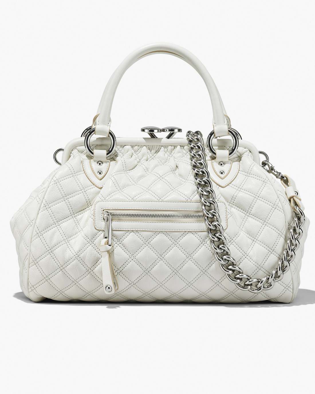 Marc Jacobs Special Offer - Re-Edition Quilted Leather Stam Bag Cloud White