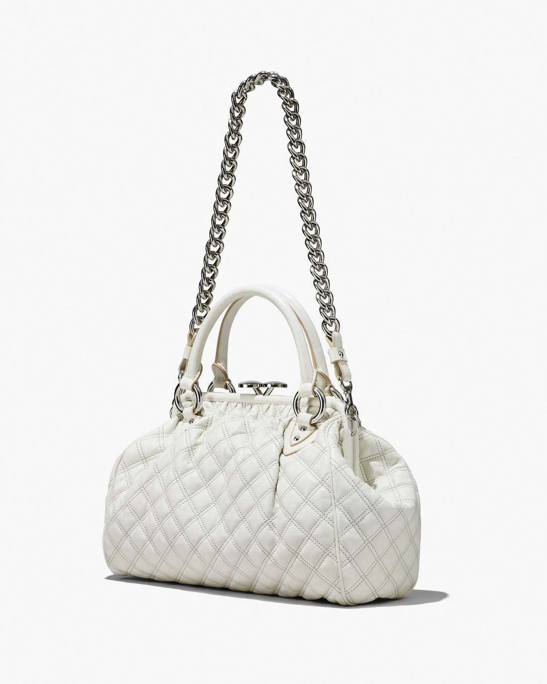 Marc Jacobs Special Offer - Re-Edition Quilted Leather Stam Bag Cloud White