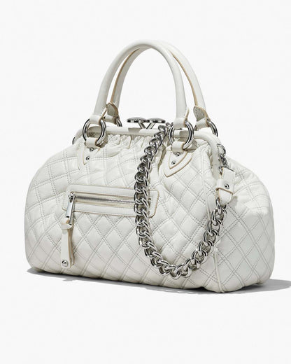 Marc Jacobs Special Offer - Re-Edition Quilted Leather Stam Bag Cloud White
