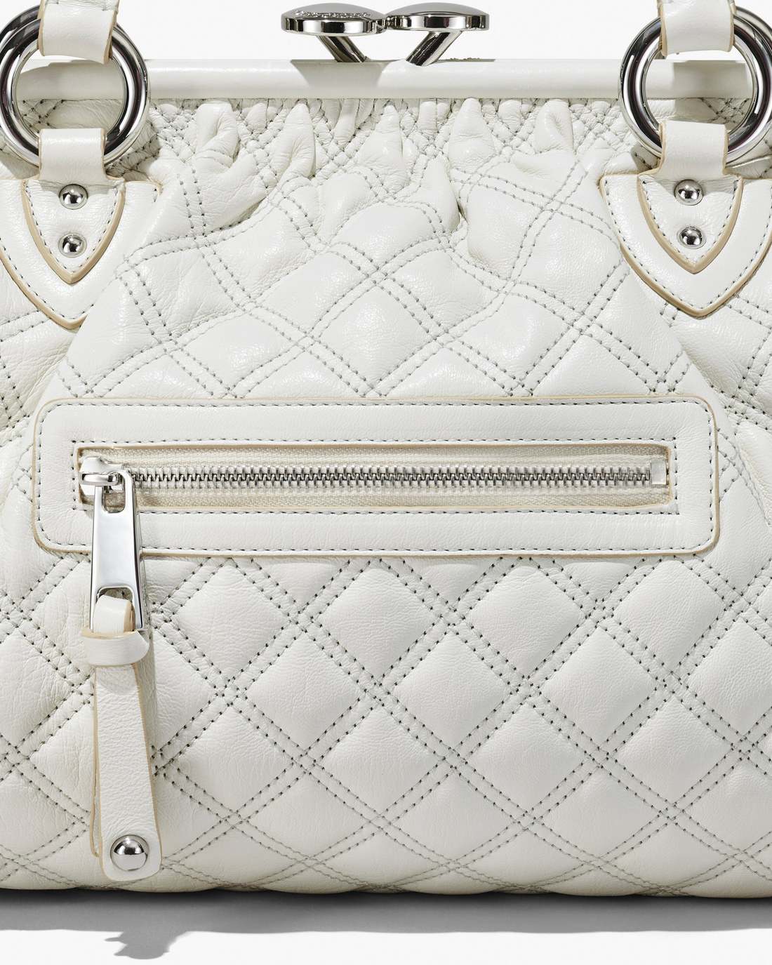 Marc Jacobs Special Offer - Re-Edition Quilted Leather Stam Bag Cloud White