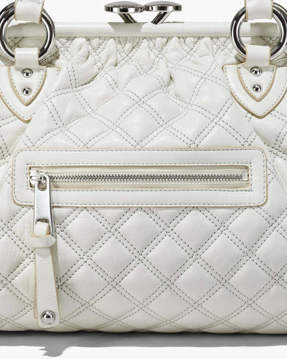 Marc Jacobs Special Offer - Re-Edition Quilted Leather Stam Bag Cloud White
