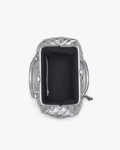 Marc Jacobs Popular - Re-Edition Quilted Metallic Leather Stam Bag Silver