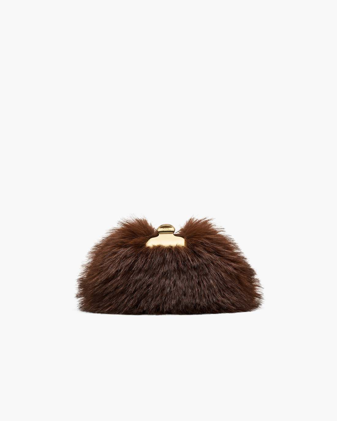 Marc Jacobs Exclusive - The Faux Fur Glam Small Clutch Dark Brown