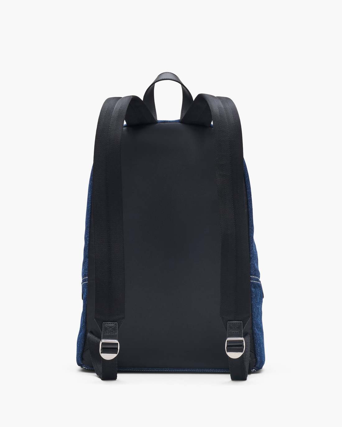 Marc Jacobs Hot Sale - The Biker Colorblock Denim Large Backpack Indigo Multi