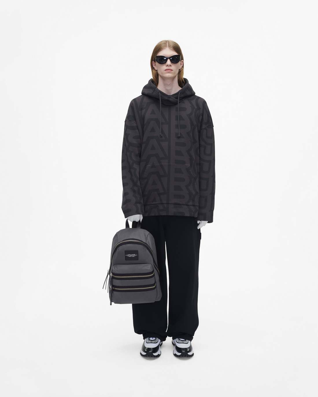 Marc Jacobs Popular - The Biker Nylon Large Backpack Dark Shadow