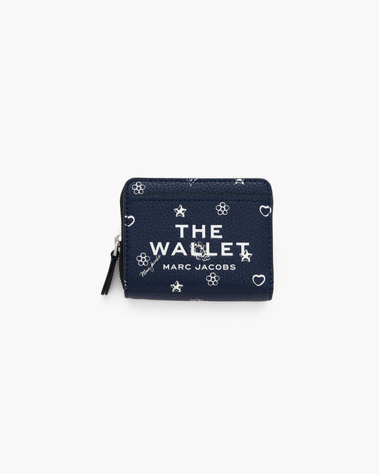 Marc Jacobs Classic - The Bandana Mini Compact Wallet Navy Multi