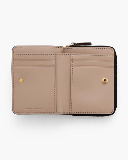 Marc Jacobs Popular - The Leather Mini Compact Wallet Cement