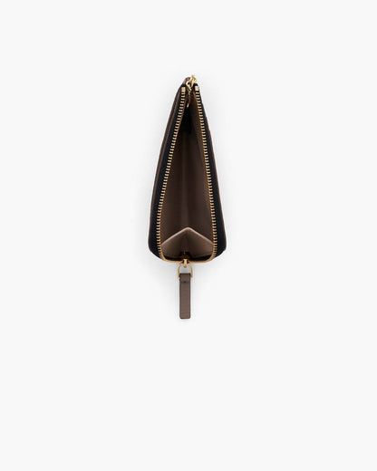 Marc Jacobs Popular - The Leather Top Zip Multi Wallet Cement