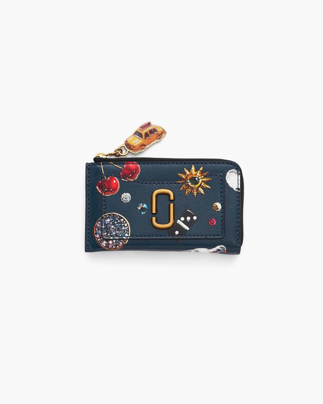 Marc Jacobs New - The Trinket Utility Snapshot Top Zip Multi Wallet Navy Multi