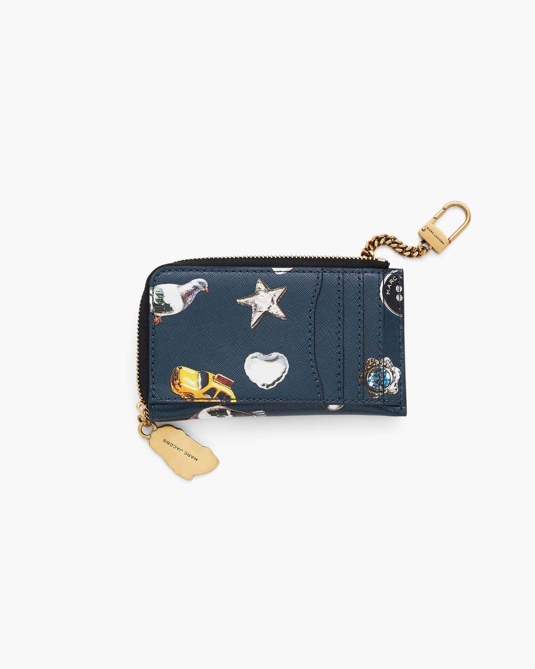 Marc Jacobs New - The Trinket Utility Snapshot Top Zip Multi Wallet Navy Multi