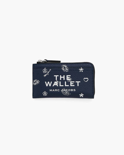 Marc Jacobs Top Pick - The Bandana Top Zip Multi Wallet Navy Multi