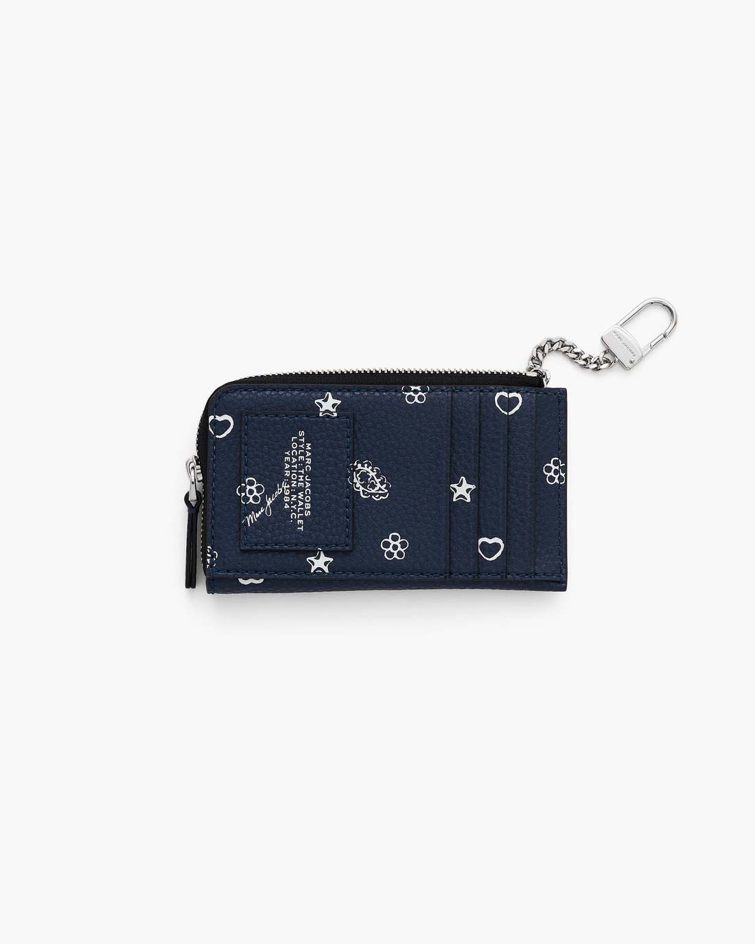 Marc Jacobs Top Pick - The Bandana Top Zip Multi Wallet Navy Multi