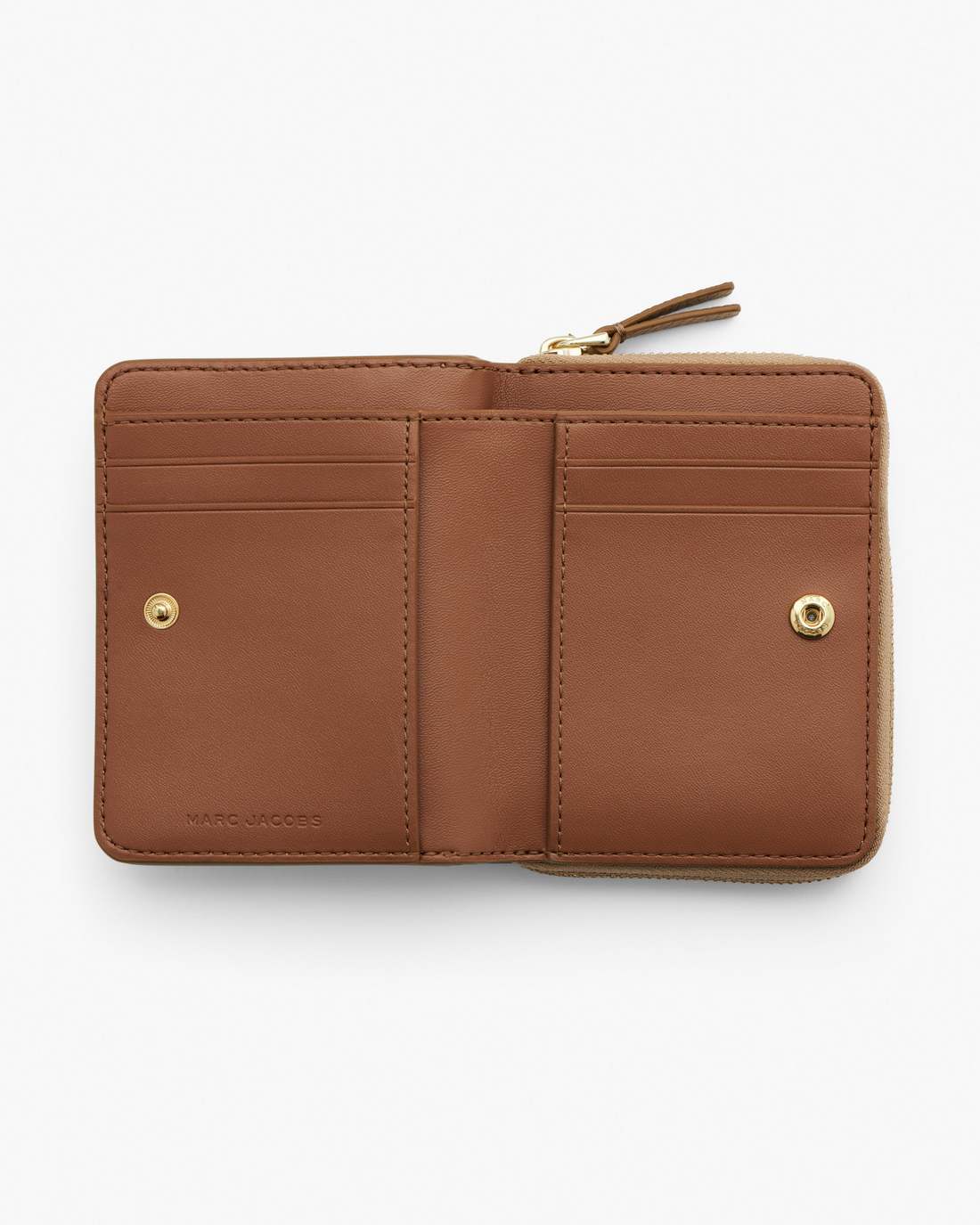 Marc Jacobs Latest - The Leather Mini Compact Wallet Camel