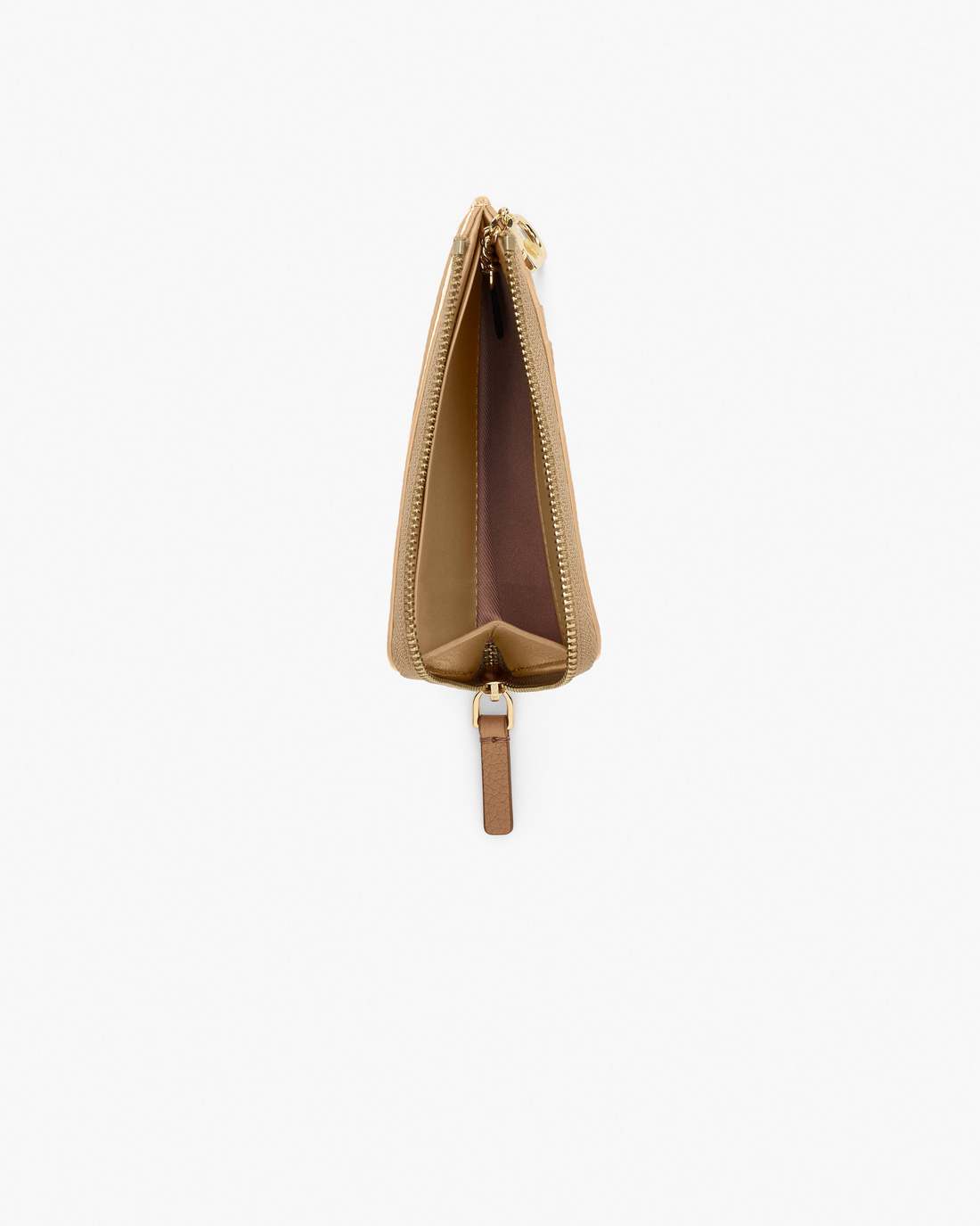 Marc Jacobs Latest - The Leather Top Zip Multi Wallet Camel