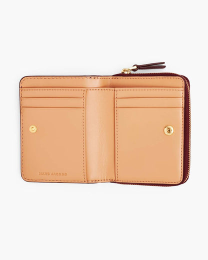 Marc Jacobs Popular - The Leather Mini Compact Wallet Cherry