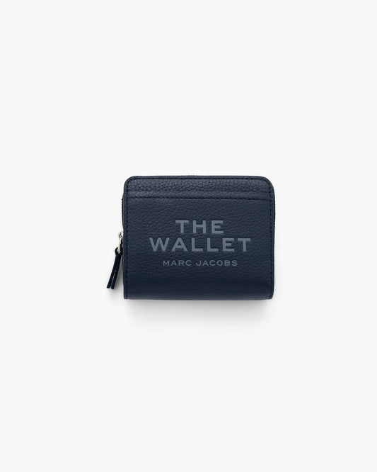 Marc Jacobs Trusted - The Leather Mini Compact Wallet Blue Sea