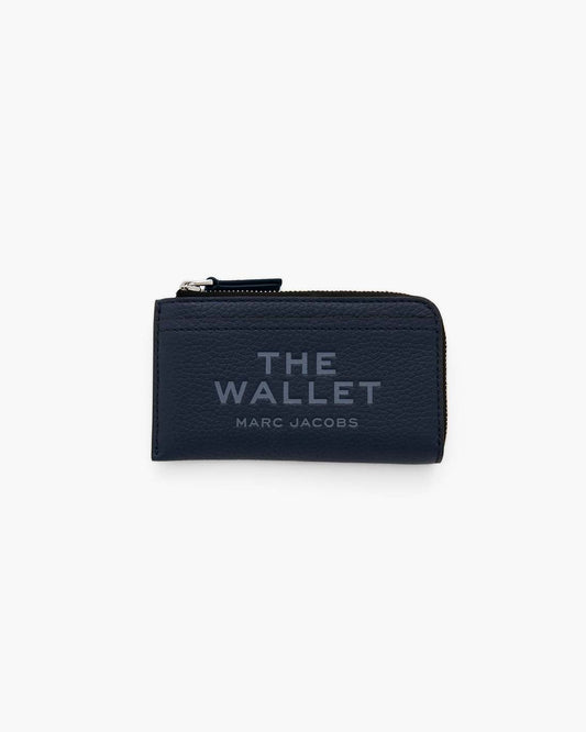 Marc Jacobs Hot Sale - The Leather Top Zip Multi Wallet Blue Sea
