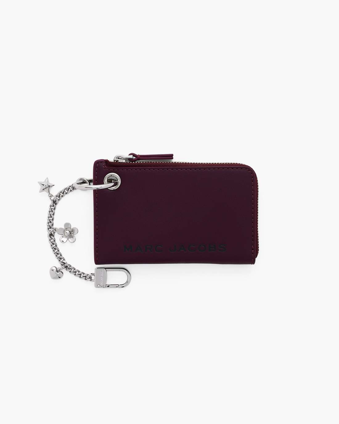 Marc Jacobs Trusted - The Top Zip Charm Wallet Dark Plum