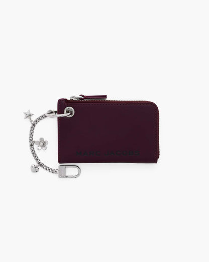 Marc Jacobs Trusted - The Top Zip Charm Wallet Dark Plum