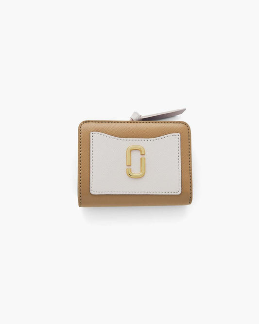 Marc Jacobs Special Offer - The Utility Snapshot Mini Compact Wallet Camel Multi