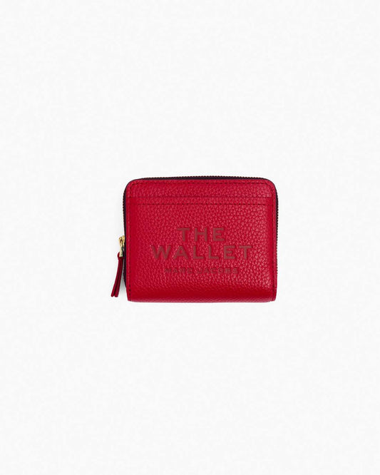 Marc Jacobs Best Price - The Leather Mini Compact Wallet True Red