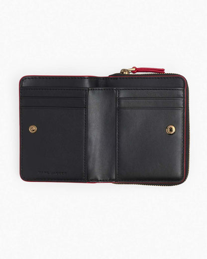 Marc Jacobs Best Price - The Leather Mini Compact Wallet True Red