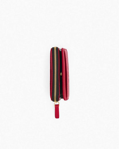 Marc Jacobs Best Price - The Leather Mini Compact Wallet True Red