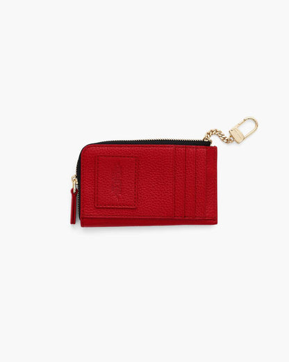 Marc Jacobs New - The Leather Top Zip Multi Wallet True Red