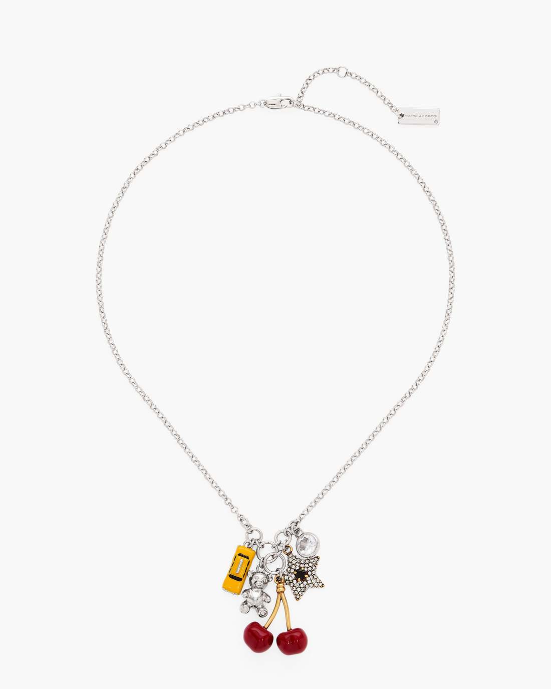 Marc Jacobs Trusted - The Trinket Cluster Necklace Silver/Multi