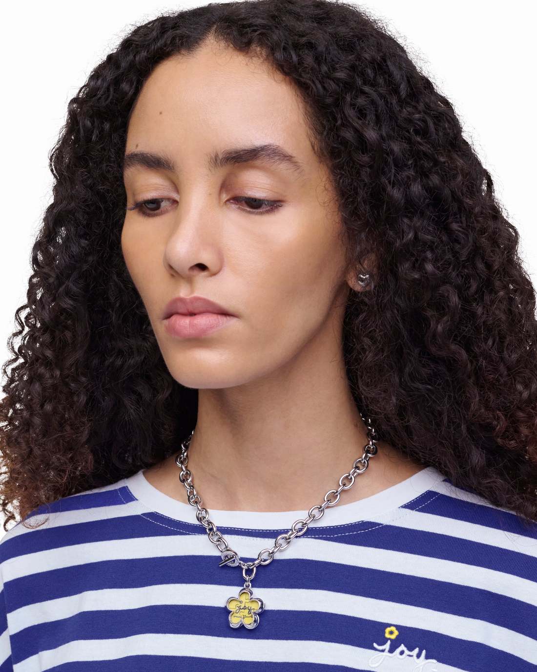 Marc Jacobs Essential - The Daisy Puzzle Necklace Silver/Multi
