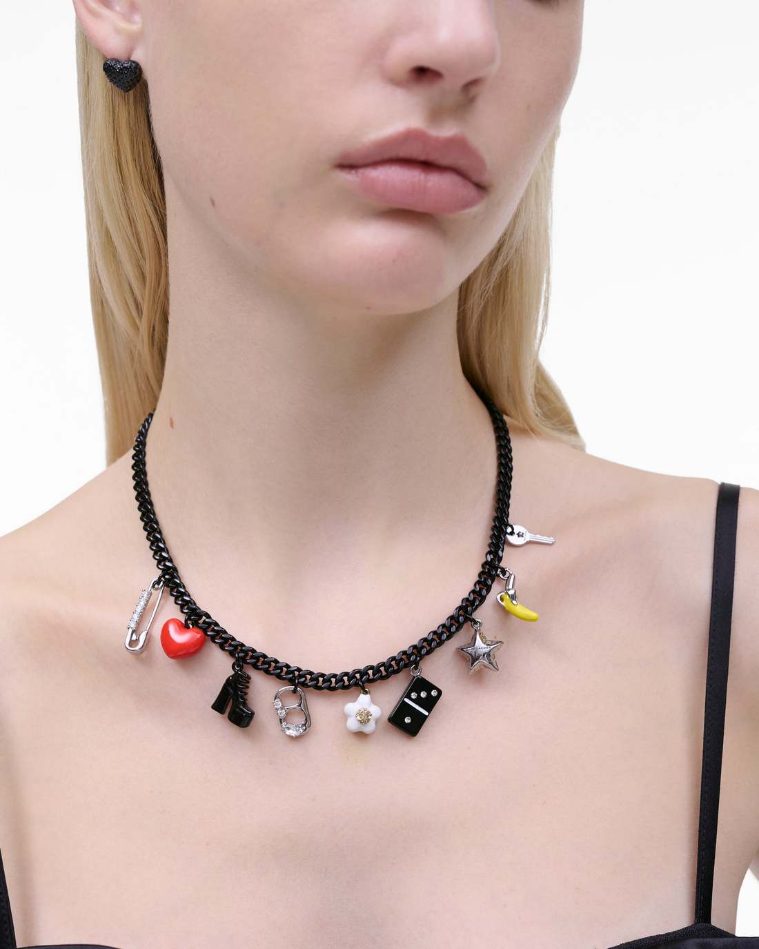 Marc Jacobs Premium - The Collector Charm Necklace Black Multi