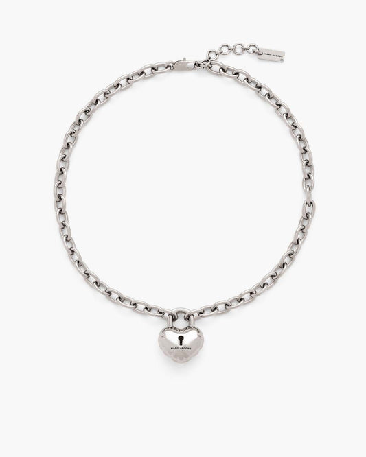 Marc Jacobs Special Offer - The Heart Balloon Necklace Light Antique Silver