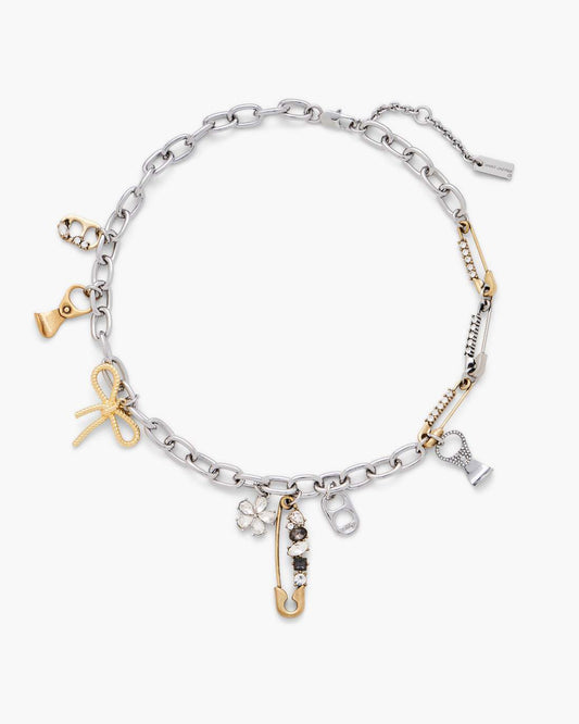 Marc Jacobs Featured - The Grunge Glam Charm Necklace Gold/Silver