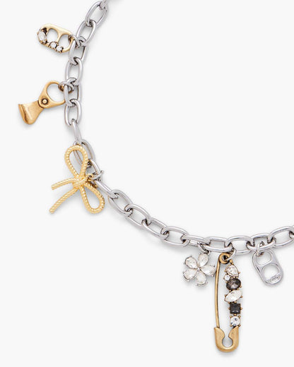Marc Jacobs Featured - The Grunge Glam Charm Necklace Gold/Silver