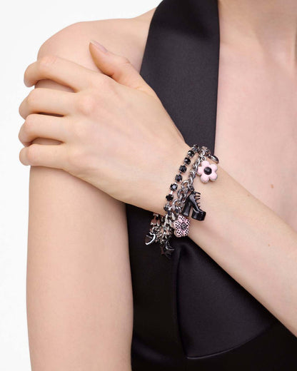 Marc Jacobs Best Price - The Mini Icon Dot Charm Bracelet Silver/Multi