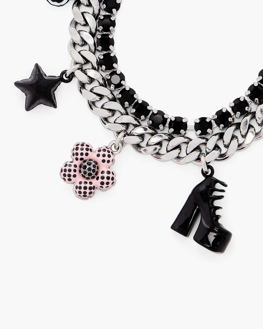 Marc Jacobs Best Price - The Mini Icon Dot Charm Bracelet Silver/Multi