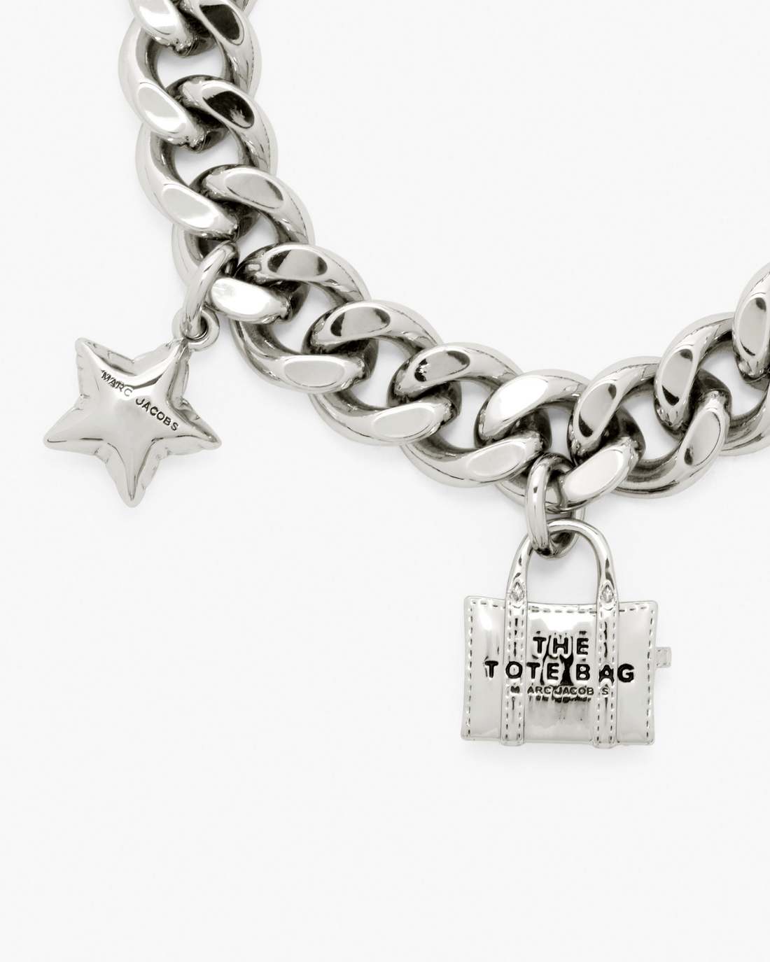 Marc Jacobs Best Seller - The Mini Icon Charm Bracelet Light Antique Silver