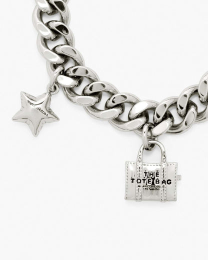 Marc Jacobs Best Seller - The Mini Icon Charm Bracelet Light Antique Silver