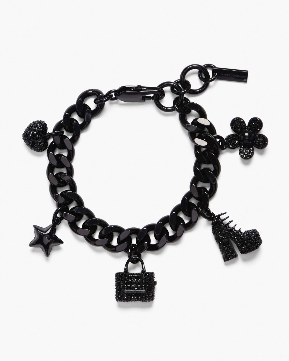 Marc Jacobs Deals - The Pave Mini Icon Charm Bracelet Black/Black Crystal