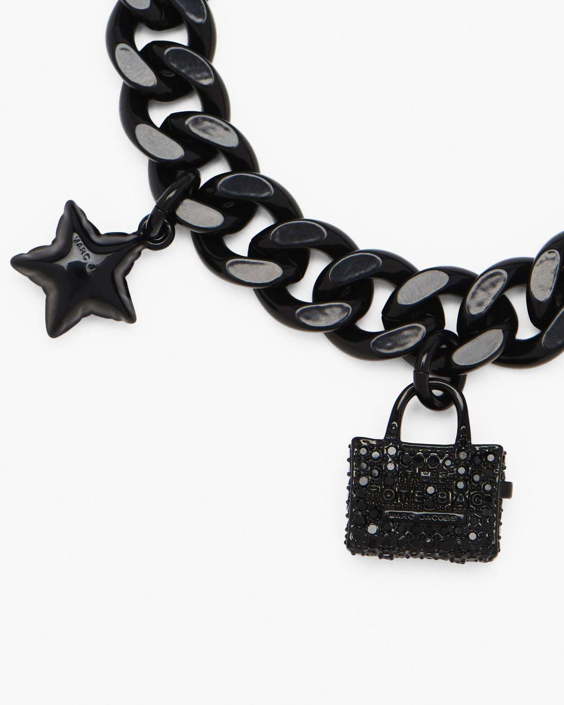 Marc Jacobs Deals - The Pave Mini Icon Charm Bracelet Black/Black Crystal