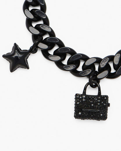 Marc Jacobs Deals - The Pave Mini Icon Charm Bracelet Black/Black Crystal