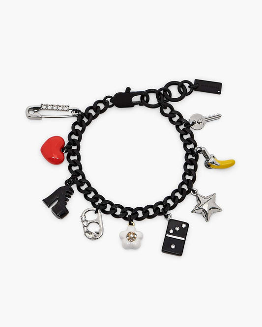 Marc Jacobs Discount - The Collector Charm Bracelet Black Multi