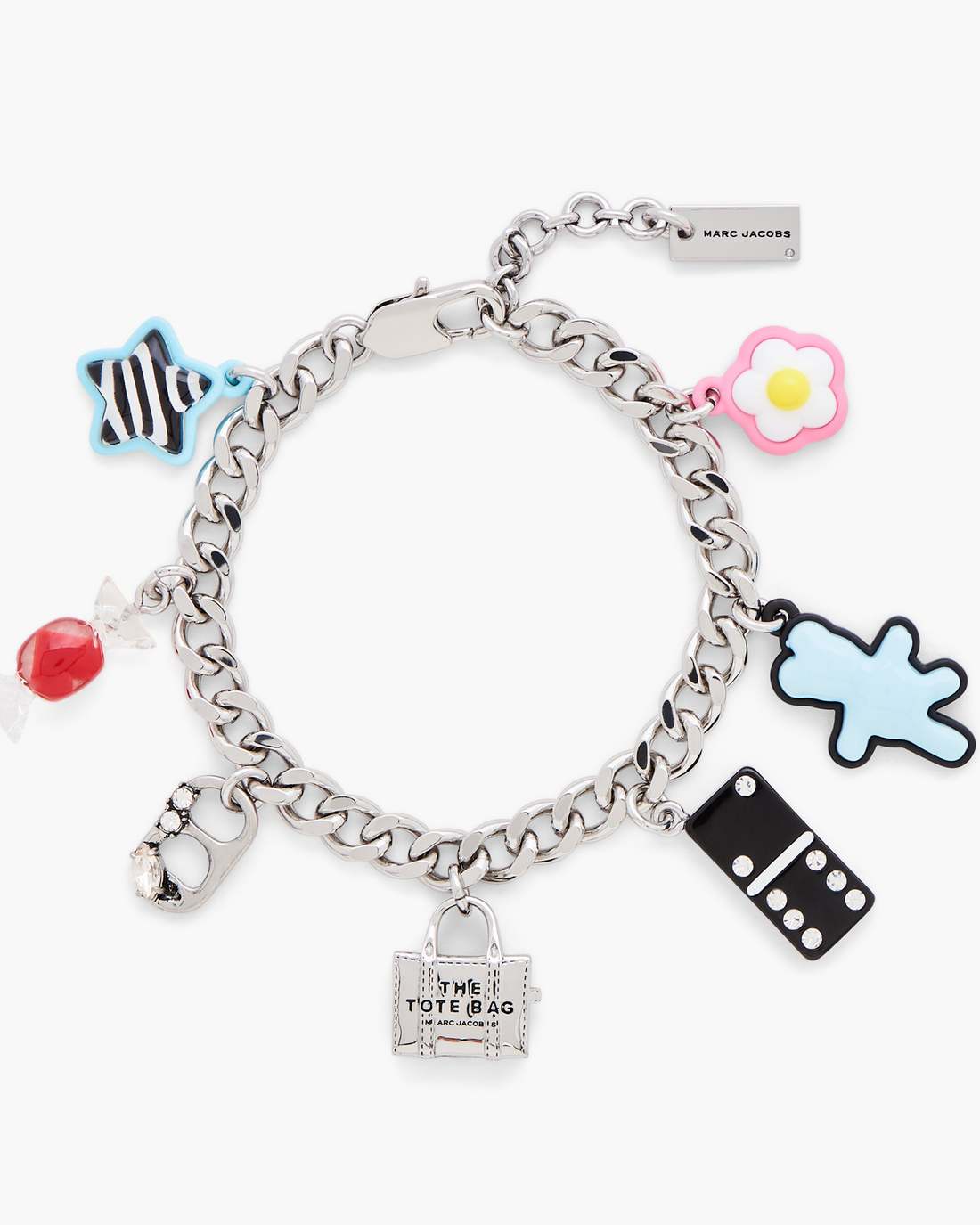Marc Jacobs Featured - The Sticker Charm Bracelet Silver Multi