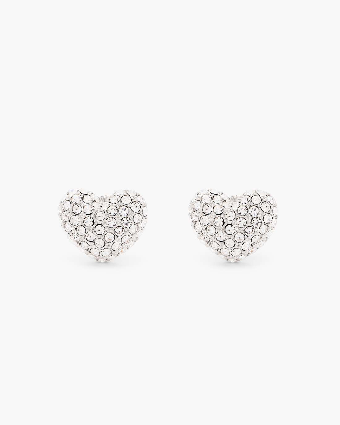 Marc Jacobs Value - The Heart Pave Earrings Silver/Crystal