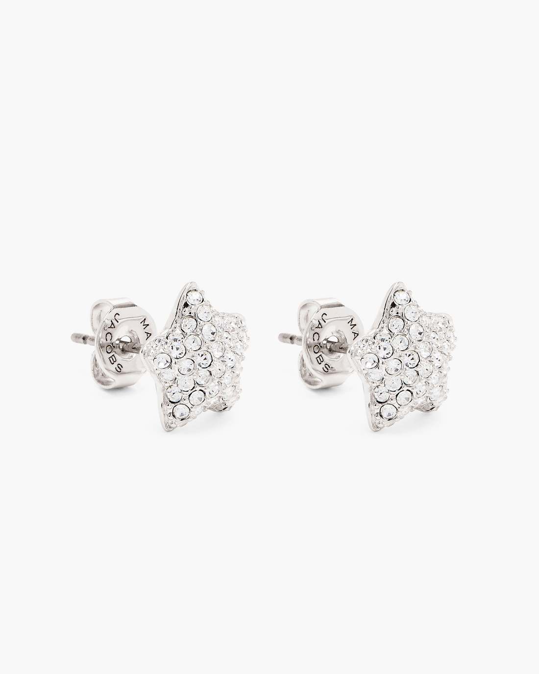 Marc Jacobs Signature - The Star Pave Stud Earrings Silver/Crystal