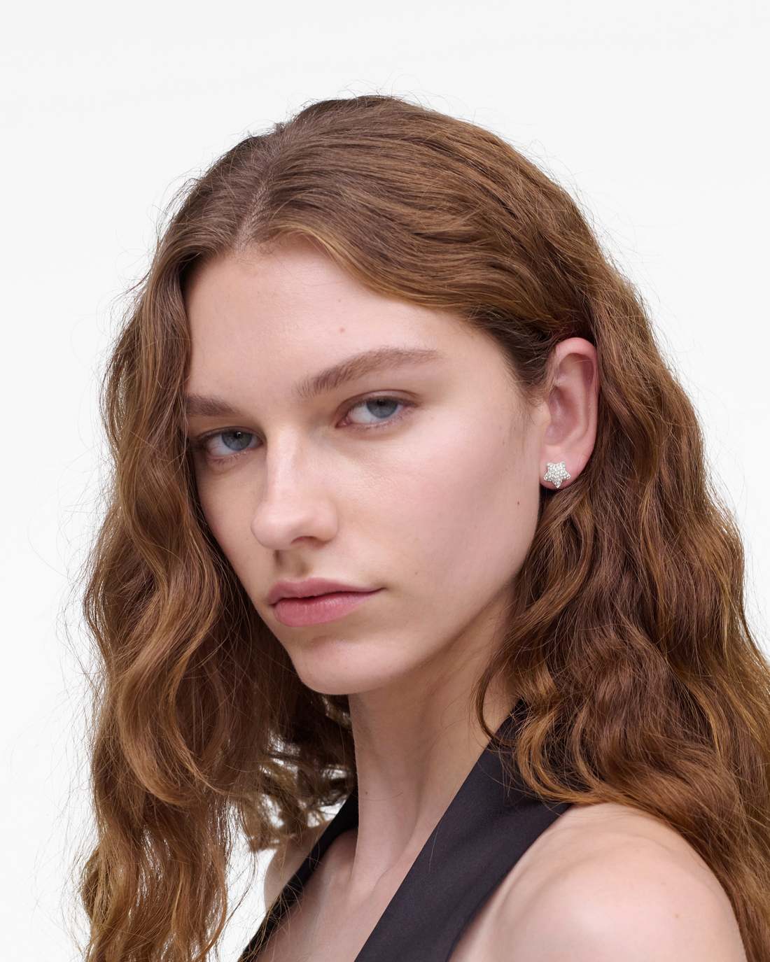 Marc Jacobs Signature - The Star Pave Stud Earrings Silver/Crystal