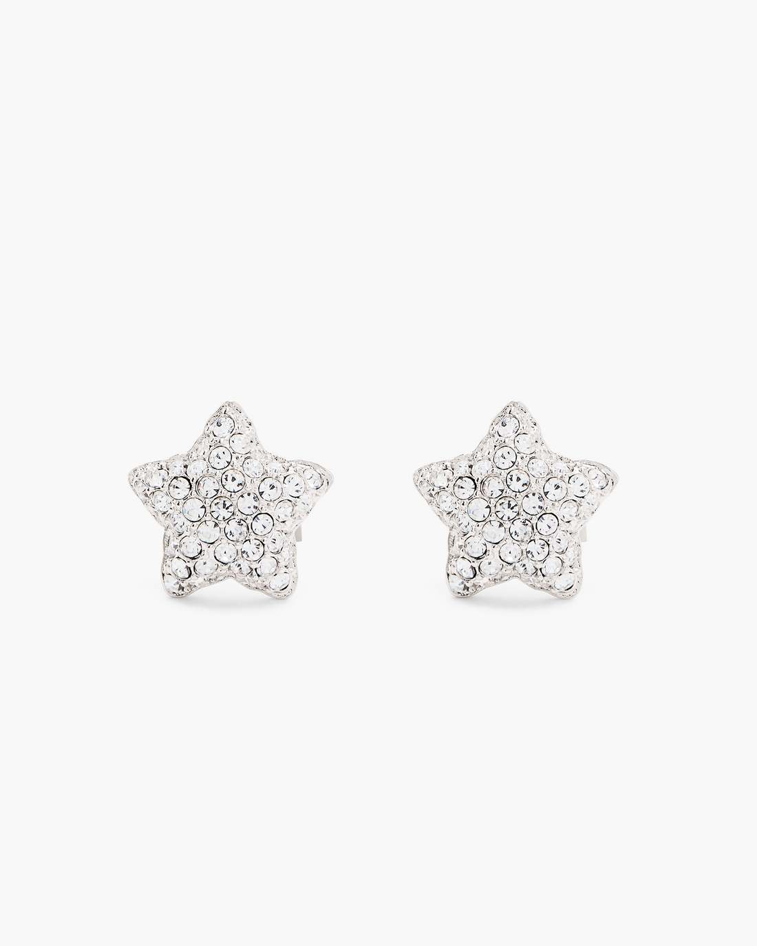 Marc Jacobs Signature - The Star Pave Stud Earrings Silver/Crystal