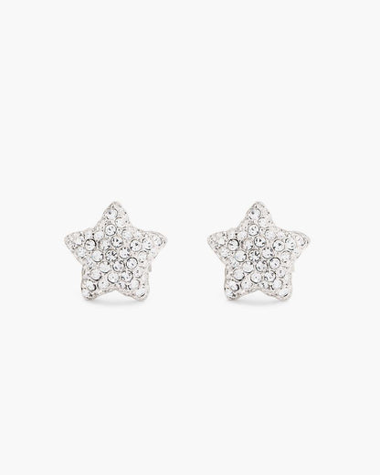 Marc Jacobs Signature - The Star Pave Stud Earrings Silver/Crystal