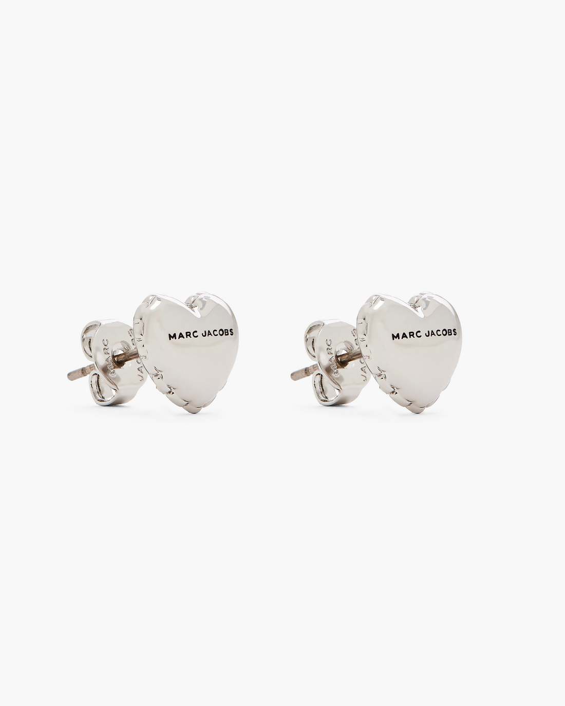 Marc Jacobs Trusted - The Heart Balloon Stud Earrings Light Antique Silver